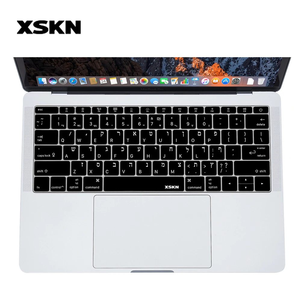XSKN Isreal Hebrew Silicone Keyboard Protector Film Cover Skin for New Macbook Pro 13 A1708(Flat Key, No Touch Bar) & Macbook 12
XSKN Isreal Hebrew Silicone Keyboard Protector Film Cover Skin for New Macbook Pro 13 A1708(Flat Key, No Touch Bar) & Macbook 12