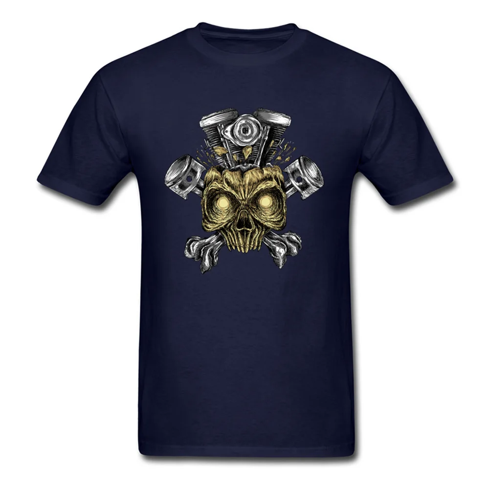 BIKERs MIND Printing Lovers Day All Cotton O-Neck Men T Shirt Fashionable Clothing Shirt Latest Short Sleeve Top T-shirts BIKERs MIND navy