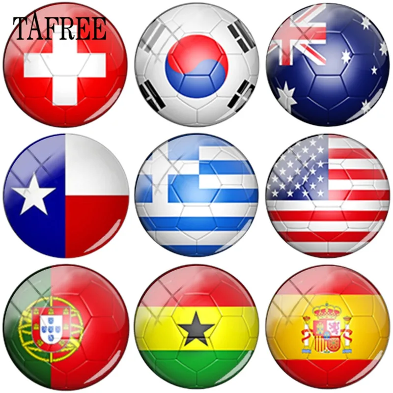TAFREE Hot Selling 1pc National Flag Spain, Russia,England Images 25mm Glass Cabochon Dome DIY Jewelry Charms Accessories
TAFREE Hot Selling 1pc National Flag Spain, Russia,England Images 25mm Glass Cabochon Dome DIY Jewelry Charms Accessories
