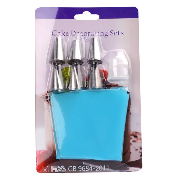 8 PCS/Set Silicone Kitchen Accessories Icing Piping Cream Pastry Bag 6 Stainless Steel Nozzle Set DIY Cake Decorating Tips Set
8 PCS/Set Silicone Kitchen Accessories Icing Piping Cream Pastry Bag 6 Stainless Steel Nozzle Set DIY Cake Decorating Tips Set