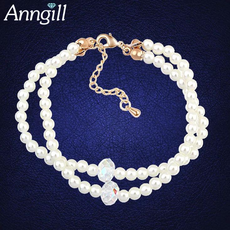Unique Crystal From Swarovski Bracelet Imitation Pearl Gold Color Bracelets Pulseras De Cuentas Love Charms Famous Brand Jewelry
Unique Crystal From Swarovski Bracelet Imitation Pearl Gold Color Bracelets Pulseras De Cuentas Love Charms Famous Brand Jewelry