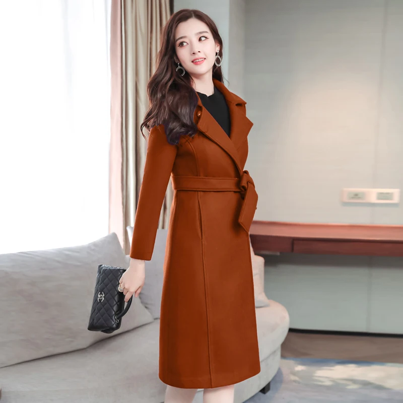High Quality Free Shipping Autumn Winter New Wool Coat Long Slim Collar Women Work Wear Fashion Long Coats
High Quality Free Shipping Autumn Winter New Wool Coat Long Slim Collar Women Work Wear Fashion Long Coats
