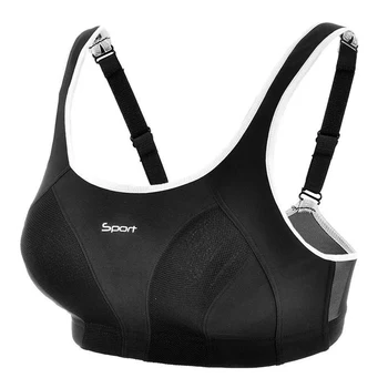 Women's High Impact Sports Bra Plus Size Wire Free Non Padded Racerback Maximum Running Sports Bra 32~40 B C D DD E F Black
Women's High Impact Sports Bra Plus Size Wire Free Non Padded Racerback Maximum Running Sports Bra 32~40 B C D DD E F Black