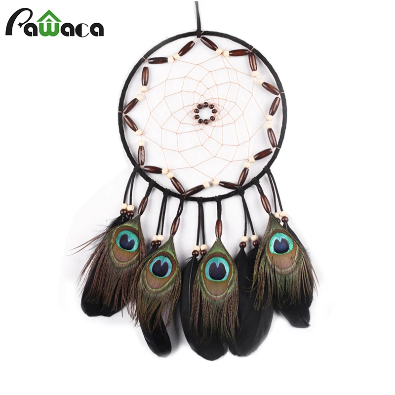 Dreamcatcher Handmade Dream Catcher Net with Peacock Feather Ornaments Car Home Wall Hanging Decoration Pendent Craft Gift
Dreamcatcher Handmade Dream Catcher Net with Peacock Feather Ornaments Car Home Wall Hanging Decoration Pendent Craft Gift