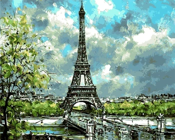 Paris spring landscape morning living room office decor hand paint oil Painting pictures By Numbers Drawing by number DIY poster
Paris spring landscape morning living room office decor hand paint oil Painting pictures By Numbers Drawing by number DIY poster