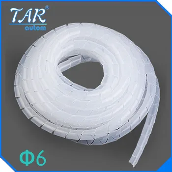 10M Dia 6mm Spiral Cable wire Wrap Tube Wrap Tube Cordon spiral bands Spiral Wrapping PE Beam line protective
10M Dia 6mm Spiral Cable wire Wrap Tube Wrap Tube Cordon spiral bands Spiral Wrapping PE Beam line protective