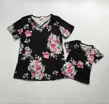 Mom and baby girls clothes summer floral top cold and fresh shirt mommy me boutique clothes
Mom and baby girls clothes summer floral top cold and fresh shirt mommy me boutique clothes