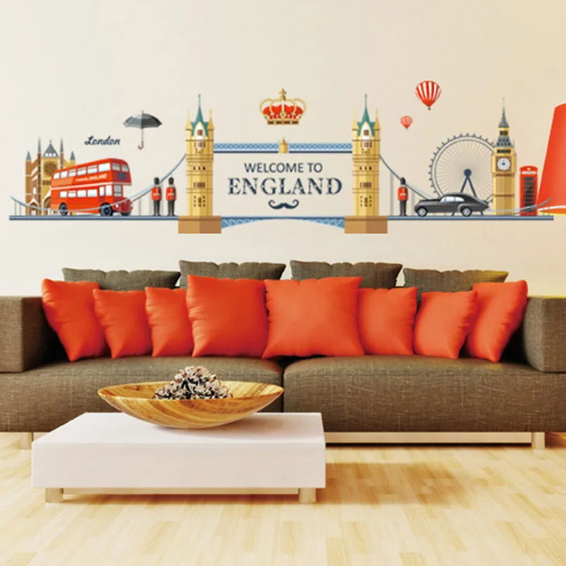 INKANEAR European Vivid Party Beautiful Individual Romantic London Scenery for Bedroom Creative Wall Decoration Stickers
INKANEAR European Vivid Party Beautiful Individual Romantic London Scenery for Bedroom Creative Wall Decoration Stickers