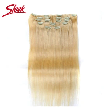 Sleek Colorful Hair 7Pcs Clip in Human Hair Extensions Brazilian Striaght Honey Blonde #613 Colored Remy Hair Extension Clip
Sleek Colorful Hair 7Pcs Clip in Human Hair Extensions Brazilian Striaght Honey Blonde #613 Colored Remy Hair Extension Clip