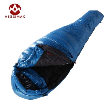 

Aegismax Mummy Sleeping Bag White Goose Down M3 Lengthened Ultralight Box Baffles Winter Outdoor Camping Hiking 2 Size