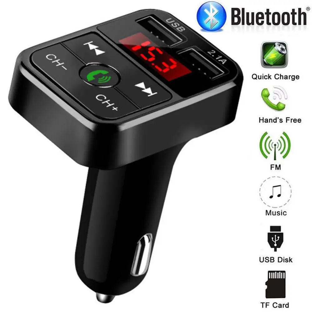 Bluetooth 3.0 LED Screen Car Kit Handsfree Wireless Bluetooth FM Transmitter LCD MP3 Player 2 USB Ports Car Accessories Car MP3
Bluetooth 3.0 LED Screen Car Kit Handsfree Wireless Bluetooth FM Transmitter LCD MP3 Player 2 USB Ports Car Accessories Car MP3