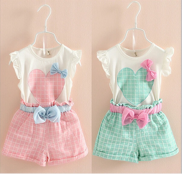 New 2016 Summer Baby Girls Bow Clothing Set Infant Children Suit Set 2Pcs Lattice Pants Toddler Kids Girls Clothes Sets
New 2016 Summer Baby Girls Bow Clothing Set Infant Children Suit Set 2Pcs Lattice Pants Toddler Kids Girls Clothes Sets
