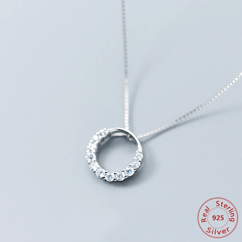Genuine 925 Sterling Silver Necklace Turkey Round Necklaces Quality AAA Zirconia For Women Chain Jewelry 2018
Genuine 925 Sterling Silver Necklace Turkey Round Necklaces Quality AAA Zirconia For Women Chain Jewelry 2018