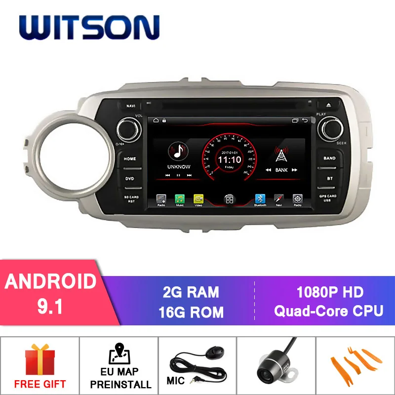 WITSON Android 9.1 Car DVD Dashboard Player For TOYOTA YARIS 2012-2013 CAPACTIVE 1024*600 Screen/ 1080P HD Video/WiFi Module
WITSON Android 9.1 Car DVD Dashboard Player For TOYOTA YARIS 2012-2013 CAPACTIVE 1024*600 Screen/ 1080P HD Video/WiFi Module