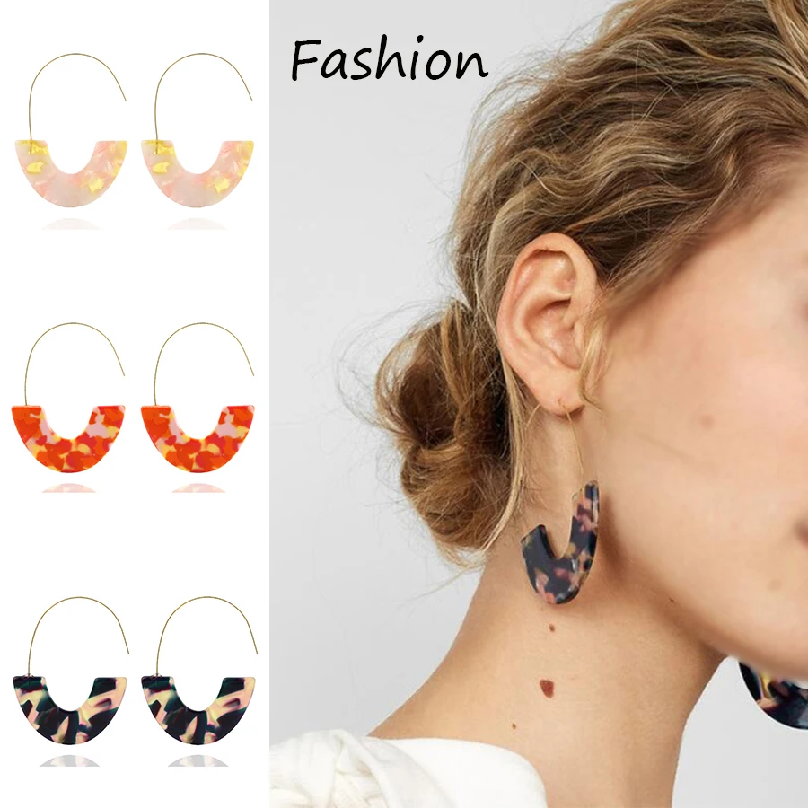 New Fashion Multi-Color Print Acrylic Acetic Acid Drop Earrings Woman Personality Simple Geometric Pendant Earrings Jewelry Gift
New Fashion Multi-Color Print Acrylic Acetic Acid Drop Earrings Woman Personality Simple Geometric Pendant Earrings Jewelry Gift