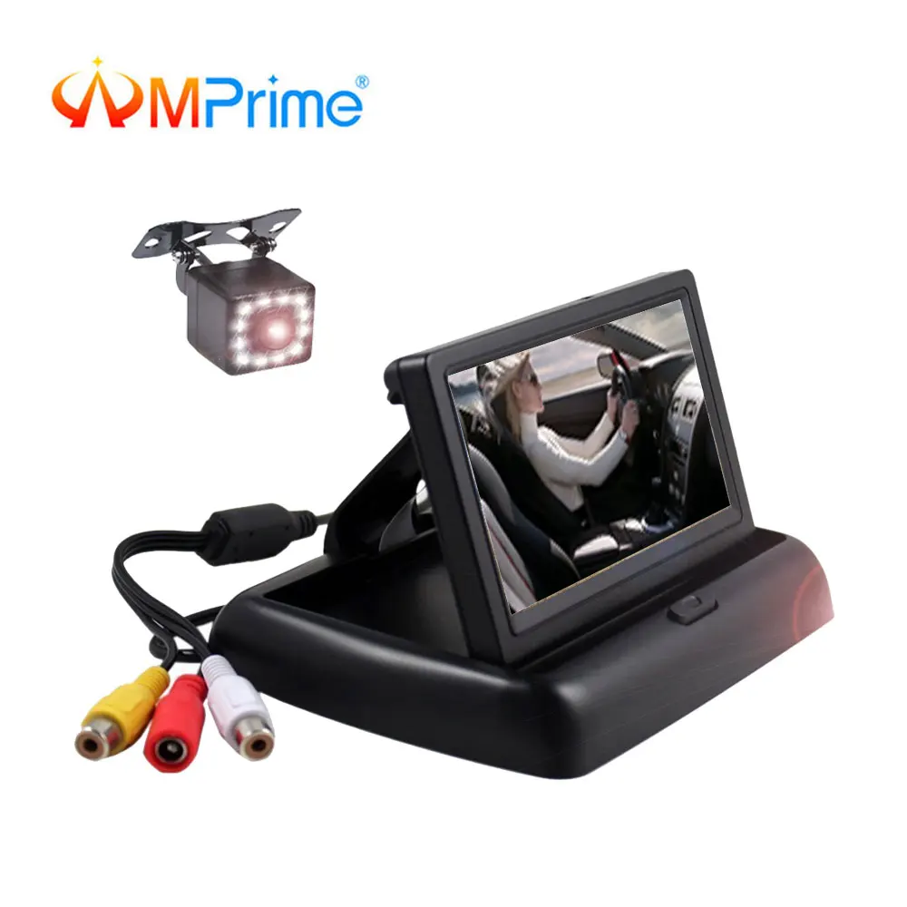 AMPrime Foldable Car Monitor 4.3" HD LCD Display 2 in 1 Parking Assist in-Dash Monitor with Night Vision Backup Rearview Camera
AMPrime Foldable Car Monitor 4.3" HD LCD Display 2 in 1 Parking Assist in-Dash Monitor with Night Vision Backup Rearview Camera