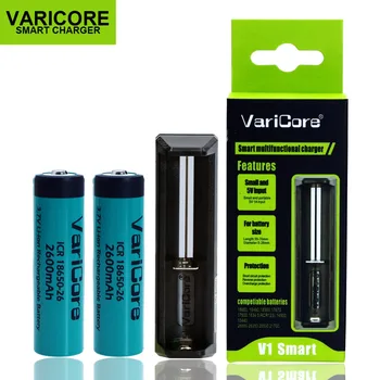 2PCS VariCore ICR18650-26 Original 18650 2600mAh Li-ion battery,18650 Rechargeable Battery+18650 18500 18350 16340 V1 Charger
2PCS VariCore ICR18650-26 Original 18650 2600mAh Li-ion battery,18650 Rechargeable Battery+18650 18500 18350 16340 V1 Charger
