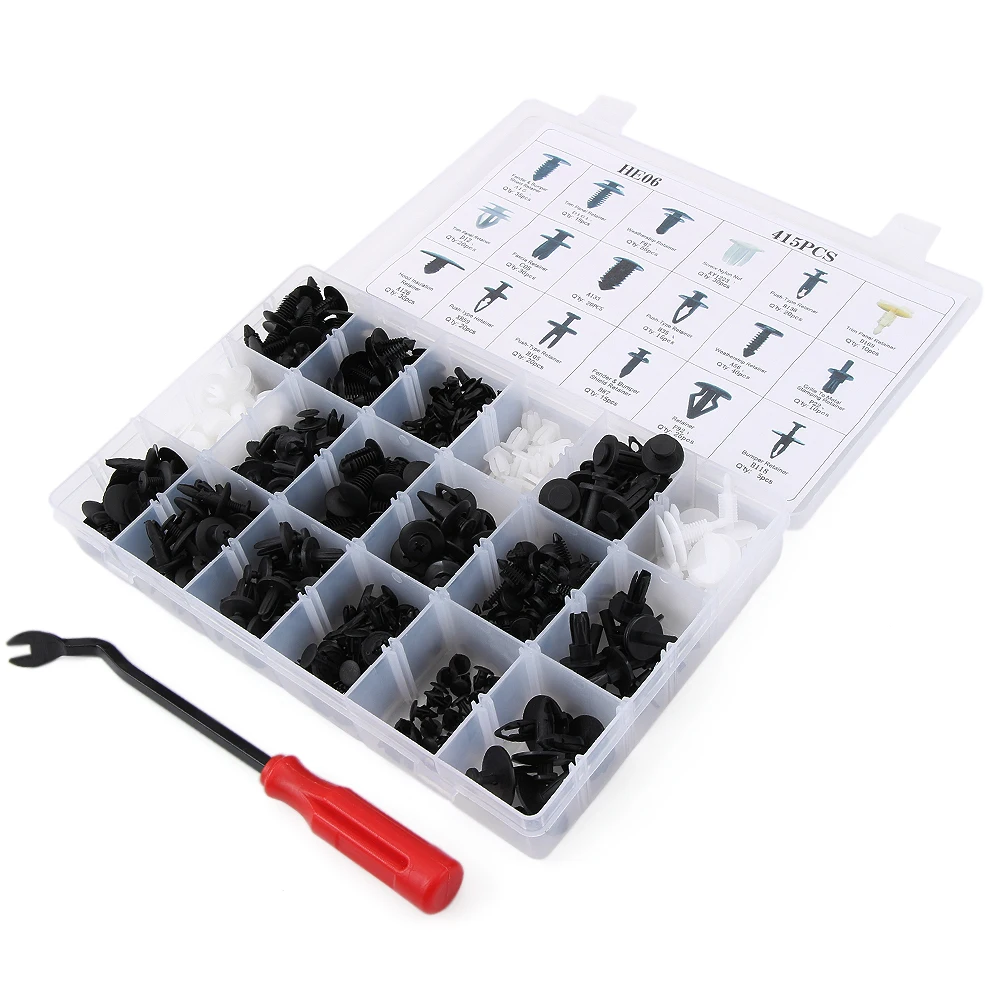 415Pcs/set Car Auto Push Pin Rivet Trim For Ford focus Kuga Fiesta Fusion mondeo Renault sceni c1 2 c3 modus Duster Logan
415Pcs/set Car Auto Push Pin Rivet Trim For Ford focus Kuga Fiesta Fusion mondeo Renault sceni c1 2 c3 modus Duster Logan