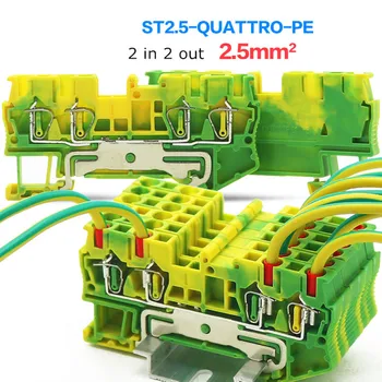 10pcs ST-2.5QUATTRO-PE Phoenix Type Din Rail Ground Universal Spring Quick Connector Modular Terminal Block ST2.5-QUATTRO-PE
10pcs ST-2.5QUATTRO-PE Phoenix Type Din Rail Ground Universal Spring Quick Connector Modular Terminal Block ST2.5-QUATTRO-PE