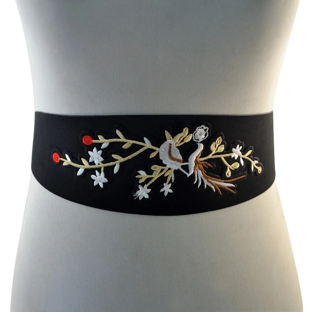 Vintage Chinese Embroidery Dress Belt color black Embroidery Flower Girls Wide Belt Europe America Popular Belts Body Jewelry
Vintage Chinese Embroidery Dress Belt color black Embroidery Flower Girls Wide Belt Europe America Popular Belts Body Jewelry