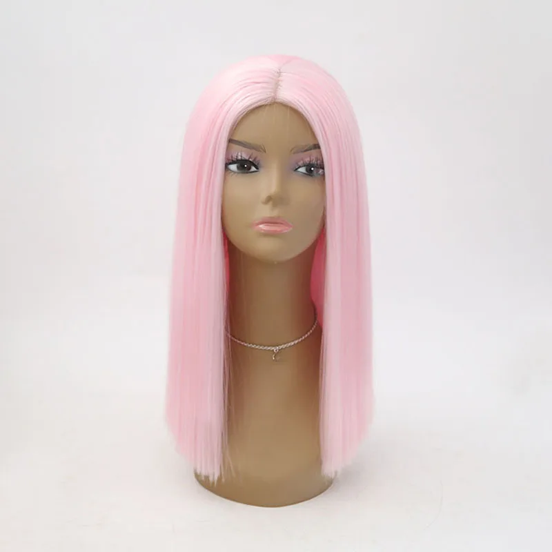 Charisma 12" Bob Straight Hair Heat Resistant Wig Synthetic Lace Front Wig Pink Color Short Wigs for Women Cosplay Wig
Charisma 12" Bob Straight Hair Heat Resistant Wig Synthetic Lace Front Wig Pink Color Short Wigs for Women Cosplay Wig