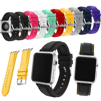New Watchband 38mm 42mm Silicone Sports Band for Apple Watch Band Series 1 & 2 Wrist Watch Bracelet Replacement Series 3/2/1
New Watchband 38mm 42mm Silicone Sports Band for Apple Watch Band Series 1 & 2 Wrist Watch Bracelet Replacement Series 3/2/1