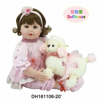 20 "new arrival handmade silicone vinyl Lifelike adorable baby Bonecas girl child baby doll reborn menina silicone
20 "new arrival handmade silicone vinyl Lifelike adorable baby Bonecas girl child baby doll reborn menina silicone