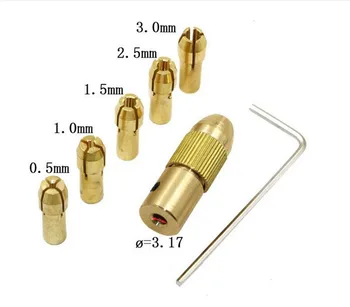 7Pcs Mini Drill Chucks 0.5-3.0mm Fit For Micro Twist Electronic Dremel Drill Collet Clamp Set Power Tool Accessories With Wrench
7Pcs Mini Drill Chucks 0.5-3.0mm Fit For Micro Twist Electronic Dremel Drill Collet Clamp Set Power Tool Accessories With Wrench