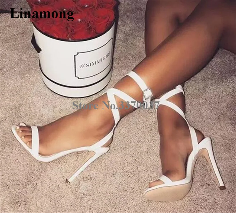 Women New Fashion Suede Leather Stiletto Heel Gladiator Sandals Lace-up White Black High Heel Sandals Club Dress Shoes
Women New Fashion Suede Leather Stiletto Heel Gladiator Sandals Lace-up White Black High Heel Sandals Club Dress Shoes
