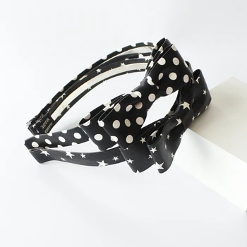 Black And White Two Layers Bow With Stars Hair Bands For Girls Leather Polka Dots Large Bow Headbands Hair Accessories For Women
Black And White Two Layers Bow With Stars Hair Bands For Girls Leather Polka Dots Large Bow Headbands Hair Accessories For Women