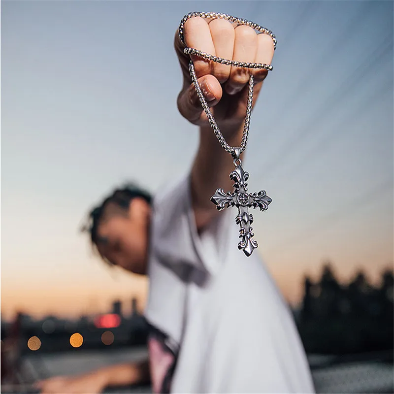 New Style Gothic Style Cross Viking Pendant Necklace Man Statement Necklace Woman Fashion Jewelry Necklace Chain Gifts
New Style Gothic Style Cross Viking Pendant Necklace Man Statement Necklace Woman Fashion Jewelry Necklace Chain Gifts