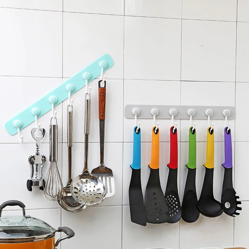 Kitchen Hook Wall Rack Hanger Bathroom Self Adhesive Punch Free 6 Link Rotated Strong Door Storage Holder Organizer Accessories
Kitchen Hook Wall Rack Hanger Bathroom Self Adhesive Punch Free 6 Link Rotated Strong Door Storage Holder Organizer Accessories