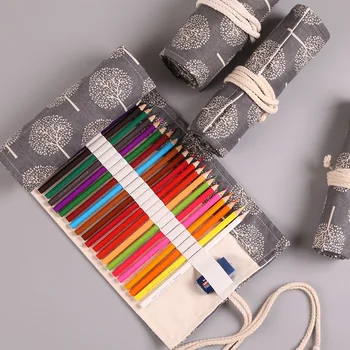 36/48/72 Holes Pencil Case Kawaii School Canvas Roll Pouch Comestic Makeup Brush Case Pen Storage pen box Estuches penalty gifts
36/48/72 Holes Pencil Case Kawaii School Canvas Roll Pouch Comestic Makeup Brush Case Pen Storage pen box Estuches penalty gifts
