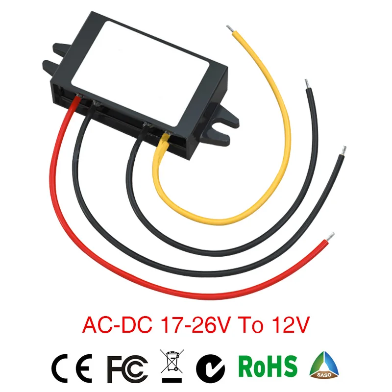 Waterproof Grid Tie Power Supply Converter AC/DC Step-down 17-26v To 12v 1A Waterproof Control DC Voltage Regulator for Cars
Waterproof Grid Tie Power Supply Converter AC/DC Step-down 17-26v To 12v 1A Waterproof Control DC Voltage Regulator for Cars