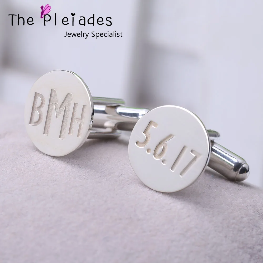 925 Sterling Silver Cuff Links Custom Date Monogram Initial Engraved Memorial Set Personalized Wedding Jewelry
925 Sterling Silver Cuff Links Custom Date Monogram Initial Engraved Memorial Set Personalized Wedding Jewelry