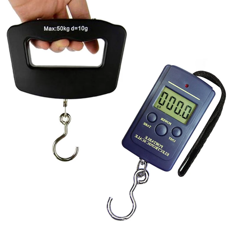 50kg/100g Digital Scale Portable LCD Electronic Luggage Scale For Travel Fish Hook Hanging Scales Weight Balance Handheld
50kg/100g Digital Scale Portable LCD Electronic Luggage Scale For Travel Fish Hook Hanging Scales Weight Balance Handheld