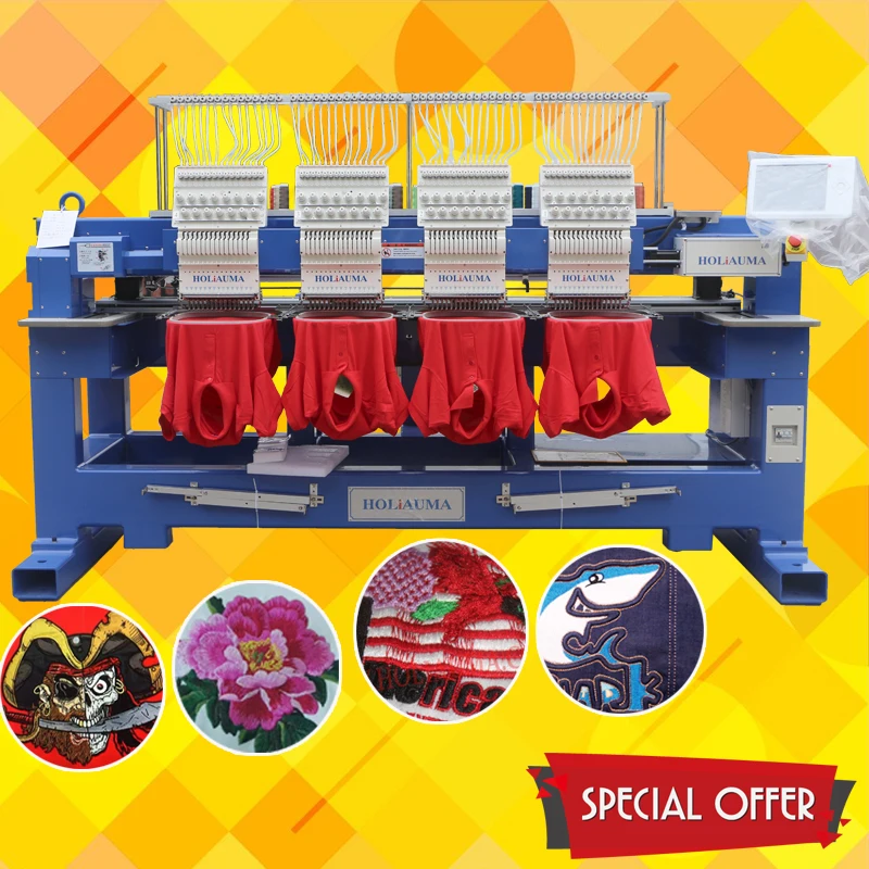 Фото 10 years service industrial embroidery machine holiauma good quality cap/tshirt/flat/lace sales with ce/sgs  Дом и | Машина для вышивания (32872572600)