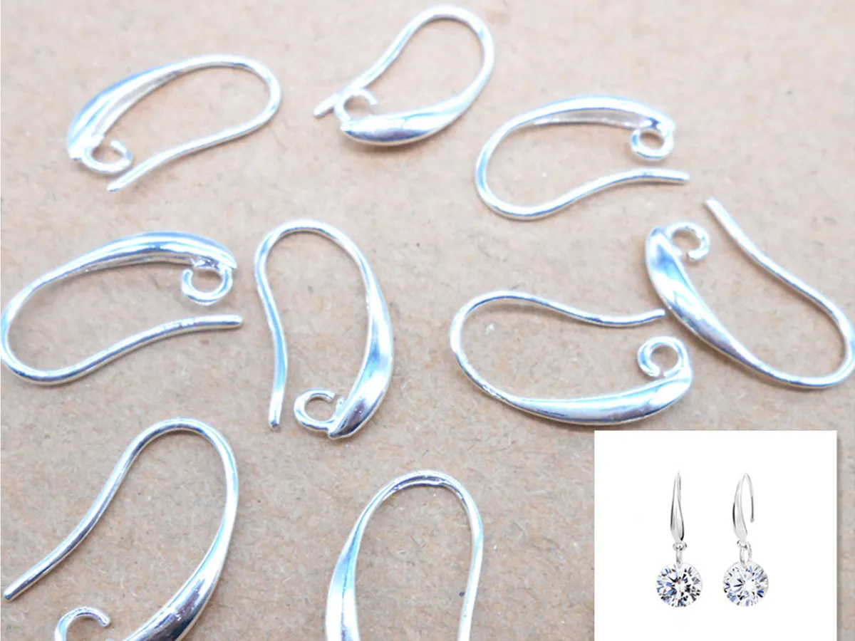 10PCS Lot DIY Making Silver Jewelry Findings Silver Earring Pinch Hooks Earwire wholesale Free shipping
10PCS Lot DIY Making Silver Jewelry Findings Silver Earring Pinch Hooks Earwire wholesale Free shipping
