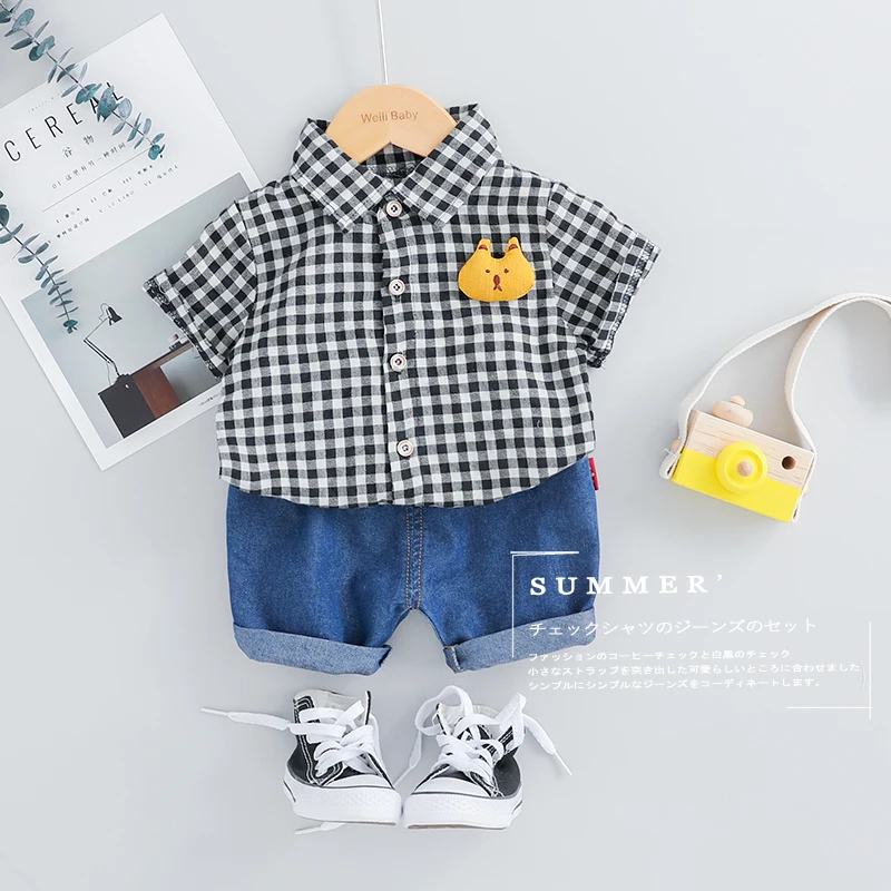 2019 Summer Baby Boys Clothes Suits Toddler Infant Clothing Sets Plaid Shirt Shorts Kids Children Casual Suit
2019 Summer Baby Boys Clothes Suits Toddler Infant Clothing Sets Plaid Shirt Shorts Kids Children Casual Suit