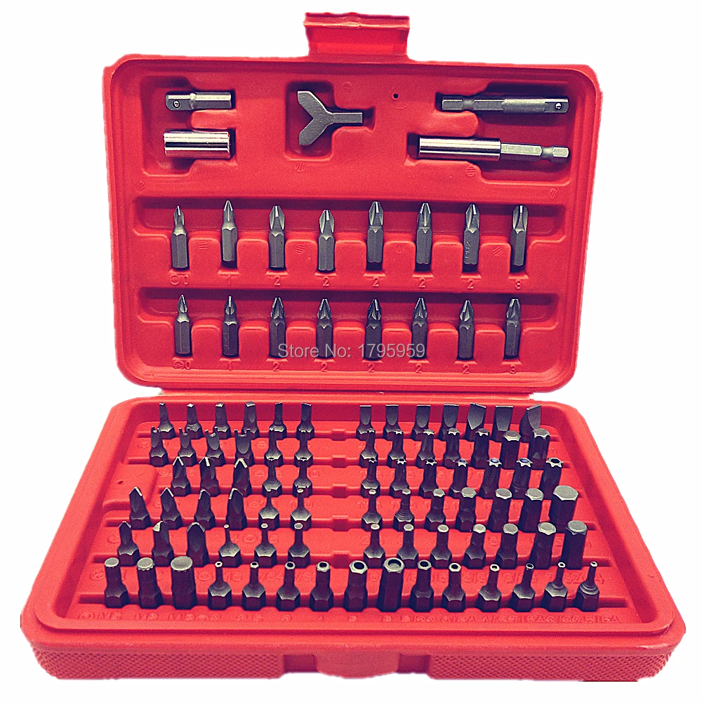 100pcs Chrome Vanadium Security Screwdriver Tamper Proof Torx Phillips Slotted Tri Wing Hex Bit Set with Storage Case
100pcs Chrome Vanadium Security Screwdriver Tamper Proof Torx Phillips Slotted Tri Wing Hex Bit Set with Storage Case