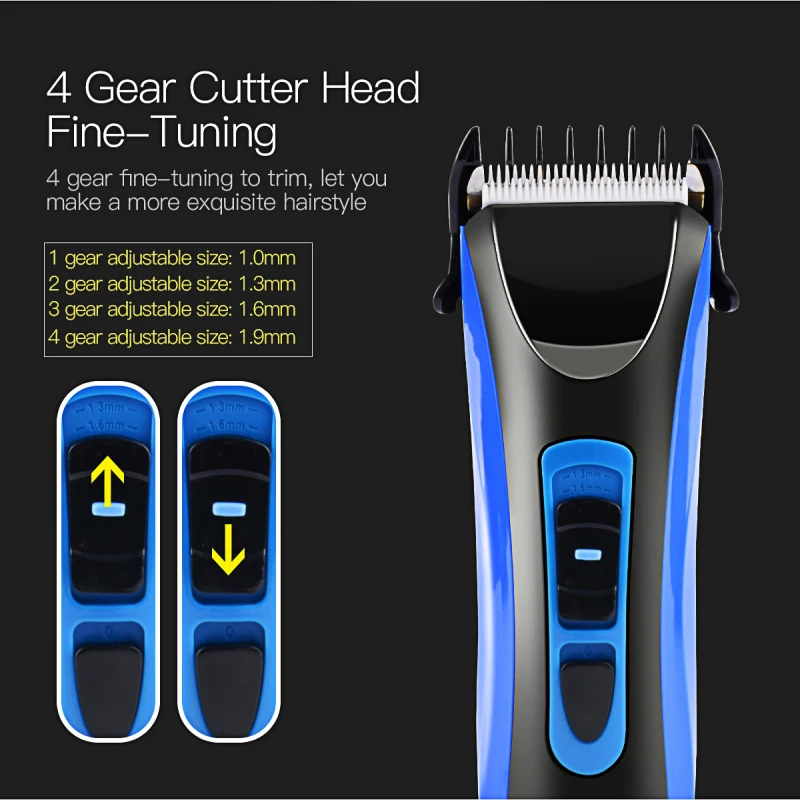 Riwa Original Brand Electric Hair Trimmer Clipper Titanium & ceramic Blade Rechargeable Hair Cutting Machine CE Certificated P42
Riwa Original Brand Electric Hair Trimmer Clipper Titanium & ceramic Blade Rechargeable Hair Cutting Machine CE Certificated P42