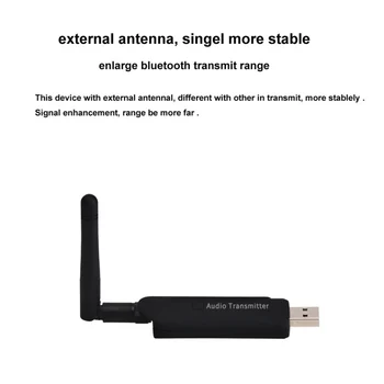 Wireless Bluetooth Transmitter 3.5mm Audio Hi-Fi Transmitter Stereo 4.1 Music Stream External Antenna Strong Signal for TV DV
Wireless Bluetooth Transmitter 3.5mm Audio Hi-Fi Transmitter Stereo 4.1 Music Stream External Antenna Strong Signal for TV DV