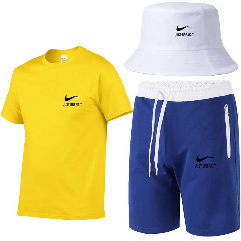 2019 New Fashion tracksuit summer unisex T-shirt + short men + fishing cap suit T-shirt fitness shorts men's 3 piece set
2019 New Fashion tracksuit summer unisex T-shirt + short men + fishing cap suit T-shirt fitness shorts men's 3 piece set