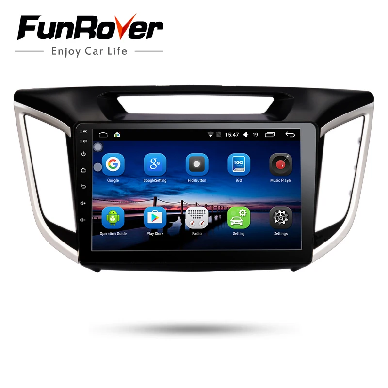FUNROVER Car Radio Multimedia 10.1" Android 8.0 Audio DVD player headunit for Hyundai ix25 Creta radio tape recorder gps stereo
FUNROVER Car Radio Multimedia 10.1" Android 8.0 Audio DVD player headunit for Hyundai ix25 Creta radio tape recorder gps stereo