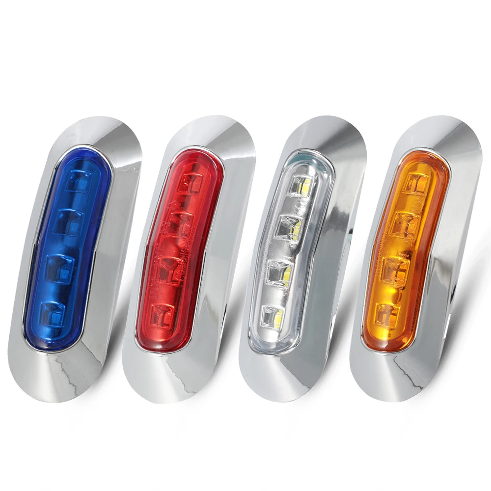 2pcs 4 LED Car External Lights Auto Car Bus ATV Truck Lorry Side Marker Indicator Trailer Light Rear Side Lamp D15
2pcs 4 LED Car External Lights Auto Car Bus ATV Truck Lorry Side Marker Indicator Trailer Light Rear Side Lamp D15