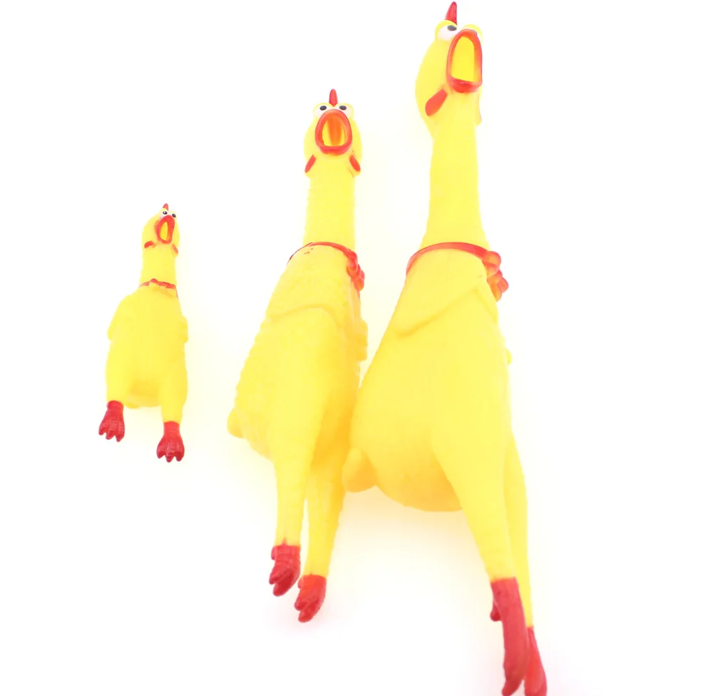 1pc 40cm Big size Rubber Screaming Chicken Squawking Shrilling Chicken for Pet Dog Fun Novelty Squeeze Vent Toys as Gifts
1pc 40cm Big size Rubber Screaming Chicken Squawking Shrilling Chicken for Pet Dog Fun Novelty Squeeze Vent Toys as Gifts