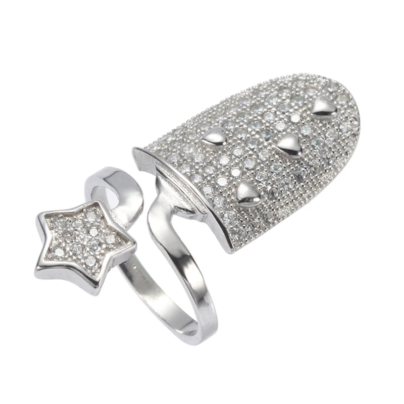 Eulonvan charm 925 sterling Silver rings for women adjustable Nail ring Jewelry & Accessories White Cubic Zirconia S-3771(3772)
Eulonvan charm 925 sterling Silver rings for women adjustable Nail ring Jewelry & Accessories White Cubic Zirconia S-3771(3772)