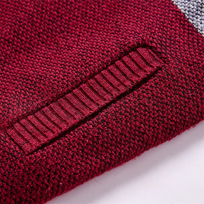 2019 Cashmere Cardigans Sweater Men Spring Male Heavy Knit Sweates Full Zipper Knitwear Warm Korean Style Fashion Brand Clothing 8