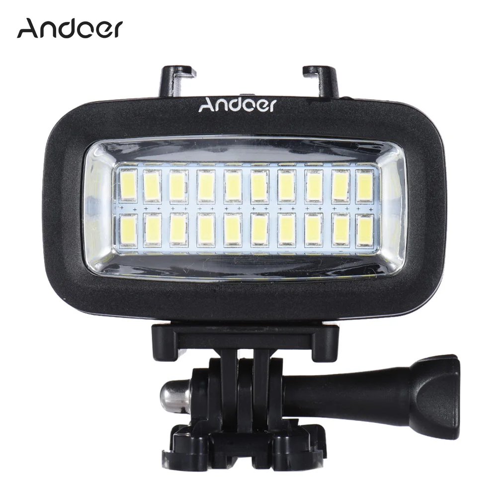 Andoer High Power 700LM Diving Video Fill-in Light LED Lighting Lamp with Diffuser for GoPro SJCAM Xiaomi Yi Action Camera
Andoer High Power 700LM Diving Video Fill-in Light LED Lighting Lamp with Diffuser for GoPro SJCAM Xiaomi Yi Action Camera