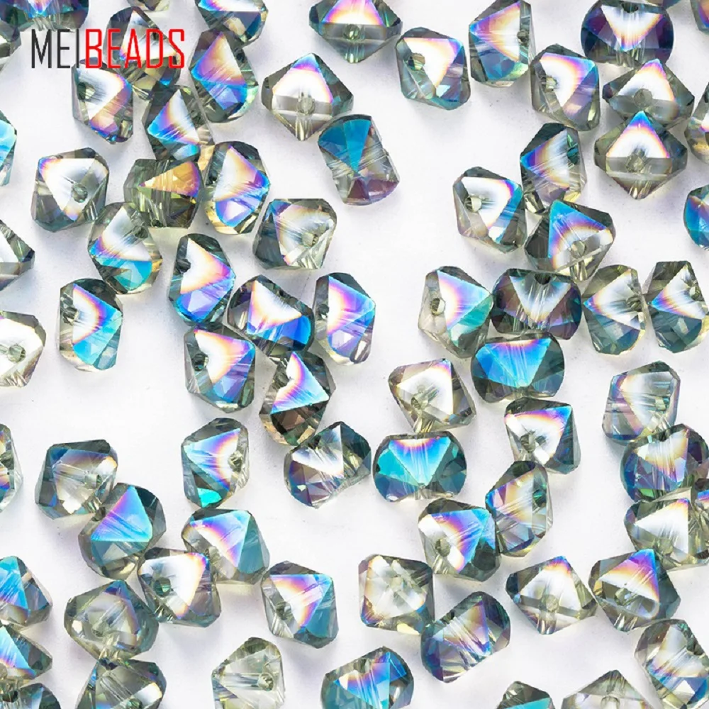 MEIBEADS 20pcs/lot 5*8 mm Colorful Crystal Multifaceted Pyramid Beads For Accessories Fit Bracelet DIY Jewelry Making EY6058
MEIBEADS 20pcs/lot 5*8 mm Colorful Crystal Multifaceted Pyramid Beads For Accessories Fit Bracelet DIY Jewelry Making EY6058